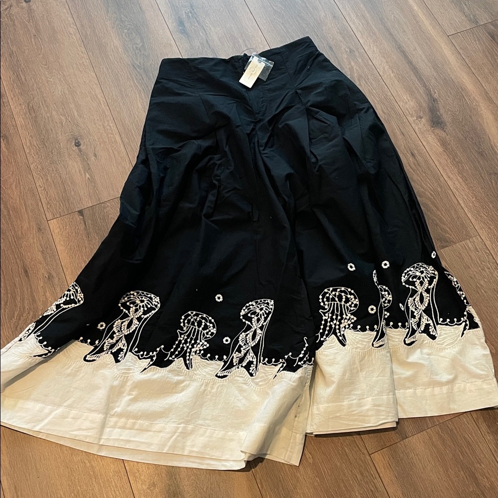 Maeve Jellyfish Cullotte Wide Leg Crop Pants - Picture 4 of 5